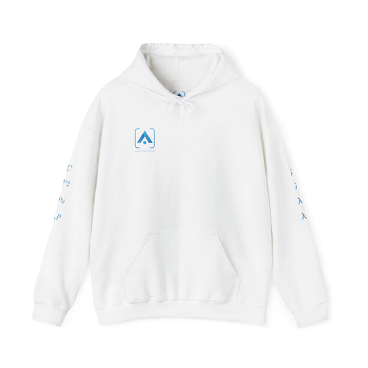 Lambda Diagram Hoodie – White